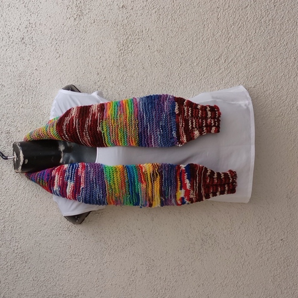 Handmade Crochet Scarf One Of A Kind Winter Casual Goblin Core Autumn Color